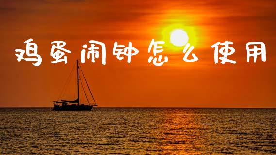 鸡蛋闹钟怎么使用_https://m.letulww.com_股指期货交易时间_第1张