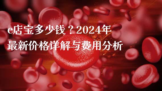 e店宝多少钱？2024年最新价格详解与费用分析_https://m.letulww.com_期货交易软件_第1张