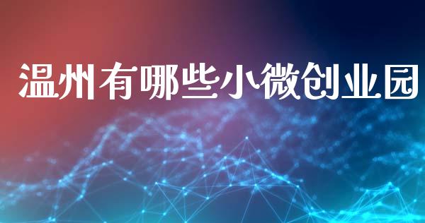 温州有哪些小微创业园_https://m.letulww.com_期货开户保证金_第1张