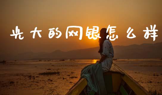 光大的网银怎么样_https://m.letulww.com_股指期货交易时间_第1张