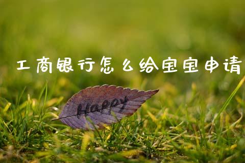 工商银行怎么给宝宝申请_https://m.letulww.com_期货交易策略_第1张