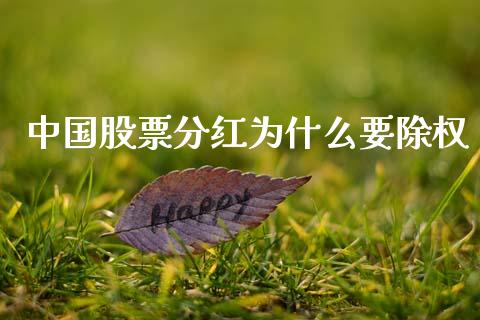 中国股票分红为什么要除权_https://m.letulww.com_期货交易软件_第1张