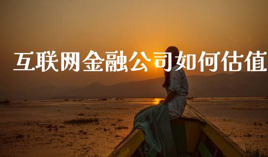 互联网金融公司如何估值_https://m.letulww.com_期货交易软件_第1张