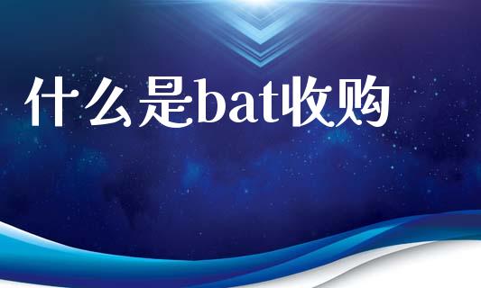 什么是bat收购_https://m.letulww.com_期货交易软件_第1张
