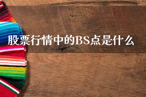 股票行情中的BS点是什么_https://m.letulww.com_期货开户保证金_第1张