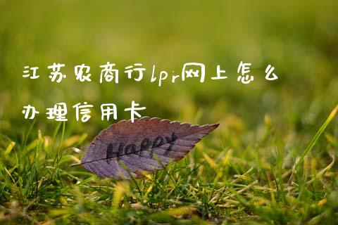 江苏农商行lpr网上怎么办理信用卡_https://m.letulww.com_期货开户保证金_第1张