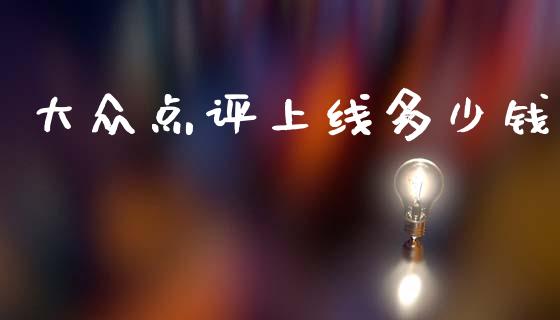 大众点评上线多少钱_https://m.letulww.com_期货开户保证金_第1张