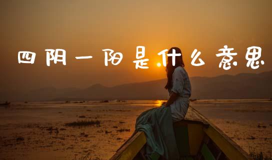 四阴一阳是什么意思_https://m.letulww.com_期货开户保证金_第1张
