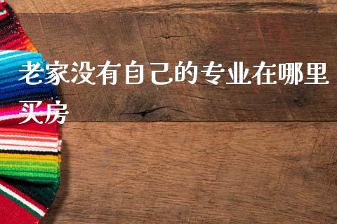 老家没有自己的专业在哪里买房_https://m.letulww.com_期货交易软件_第1张