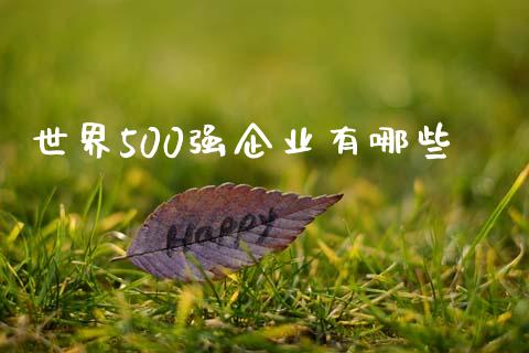 世界500强企业有哪些_https://m.letulww.com_期货开户保证金_第1张