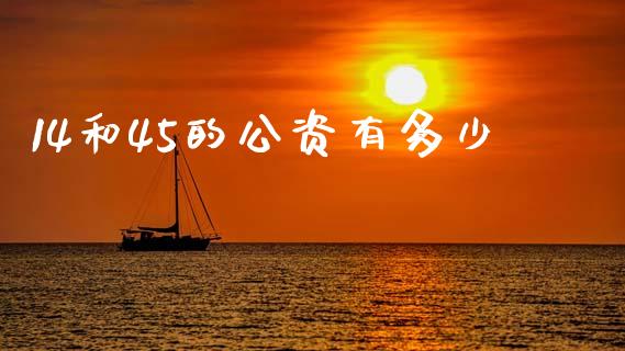 14和45的公资有多少_https://m.letulww.com_期货交易策略_第1张
