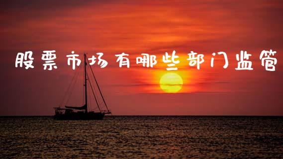 股票市场有哪些部门监管_https://m.letulww.com_股指期货交易时间_第1张