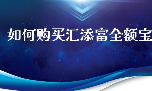 如何购买汇添富全额宝_https://m.letulww.com_期货交易软件_第1张