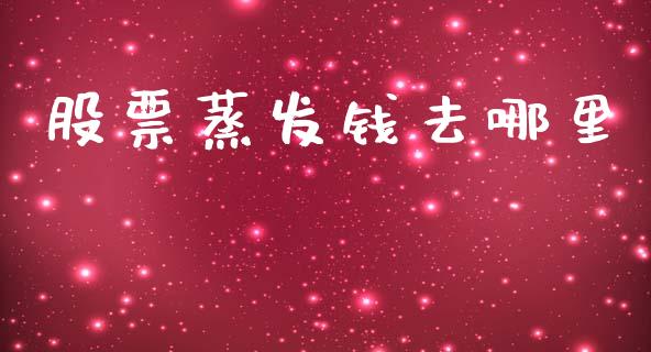 股票蒸发钱去哪里_https://m.letulww.com_期货交易策略_第1张