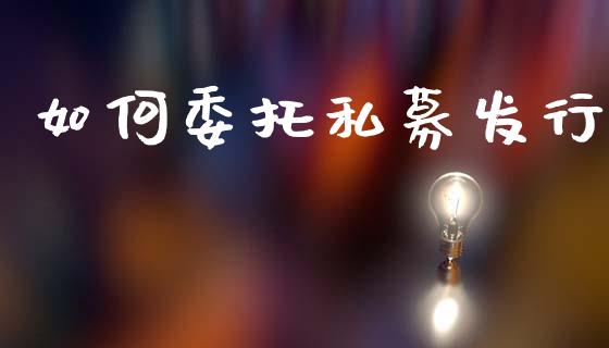 如何委托私募发行_https://m.letulww.com_期货交易策略_第1张