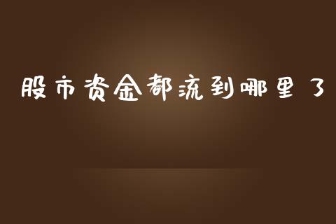 股市资金都流到哪里了_https://m.letulww.com_股指期货交易时间_第1张