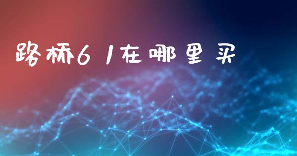 路桥6 1在哪里买_https://m.letulww.com_期货交易软件_第1张