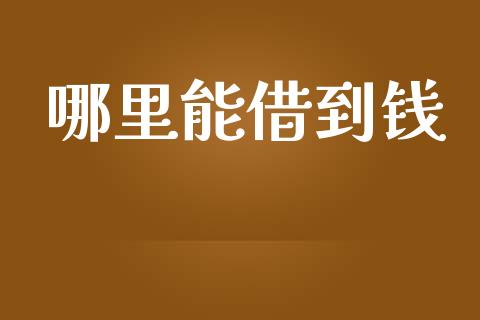 哪里能借到钱_https://m.letulww.com_期货交易软件_第1张