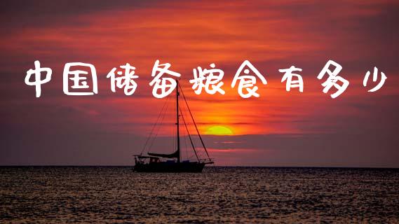 中国储备粮食有多少_https://m.letulww.com_股指期货交易时间_第1张