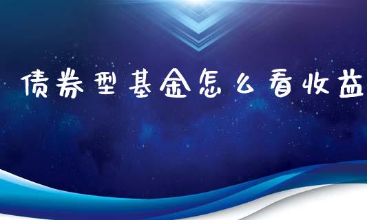 债券型基金怎么看收益_https://m.letulww.com_期货开户保证金_第1张