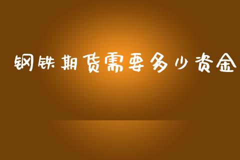 钢铁期货需要多少资金_https://m.letulww.com_期货交易策略_第1张