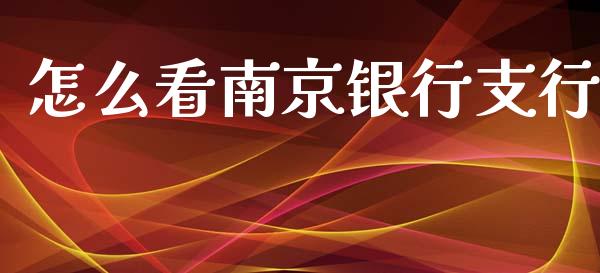 怎么看南京银行支行_https://m.letulww.com_期货开户保证金_第1张