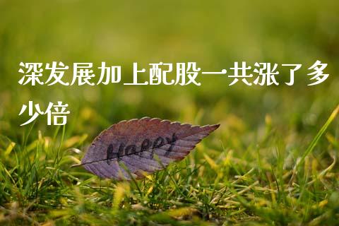 深发展加上配股一共涨了多少倍_https://m.letulww.com_期货交易策略_第1张