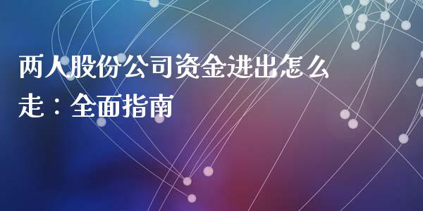 两人股份公司资金进出怎么走：全面指南_https://m.letulww.com_期货交易策略_第1张