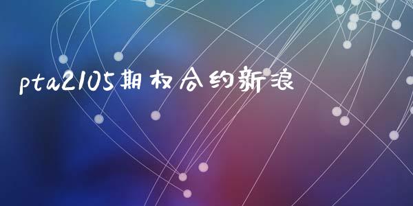 pta2105期权合约新浪_https://m.letulww.com_期货交易策略_第1张