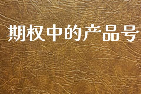 期权中的产品号_https://m.letulww.com_期货开户保证金_第1张