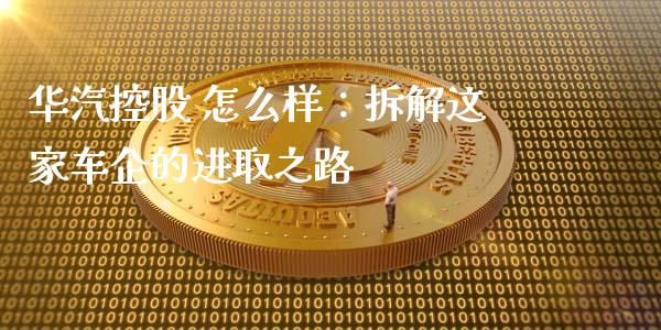 华汽控股 怎么样：拆解这家车企的进取之路_https://m.letulww.com_期货交易软件_第1张