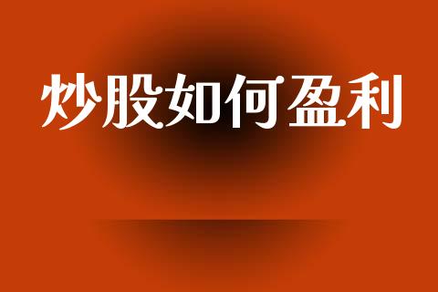 炒股如何盈利_https://m.letulww.com_股指期货交易时间_第1张