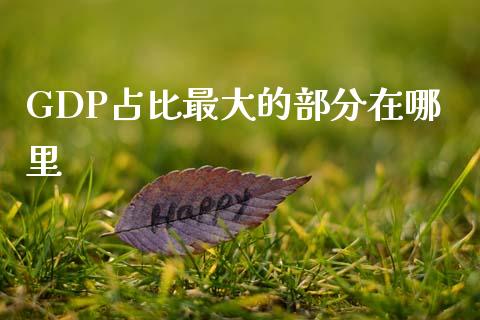 GDP占比最大的部分在哪里_https://m.letulww.com_期货开户保证金_第1张