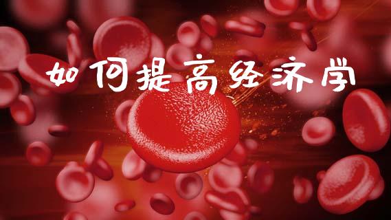 如何提高经济学_https://m.letulww.com_期货交易策略_第1张