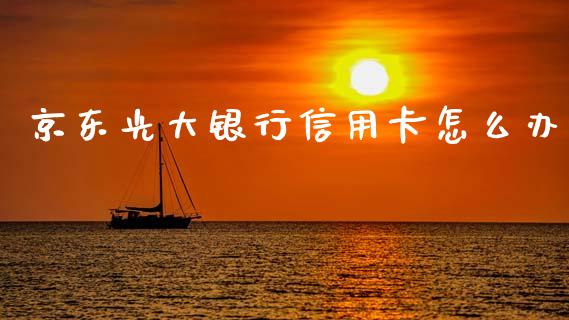 京东光大银行信用卡怎么办_https://m.letulww.com_期货交易策略_第1张