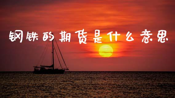 钢铁的期货是什么意思_https://m.letulww.com_股指期货交易时间_第1张
