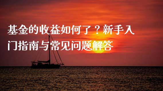 基金的收益如何了？新手入门指南与常见问题解答_https://m.letulww.com_期货交易软件_第1张