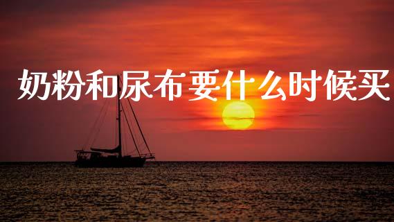 奶粉和尿布要什么时候买_https://m.letulww.com_期货开户保证金_第1张
