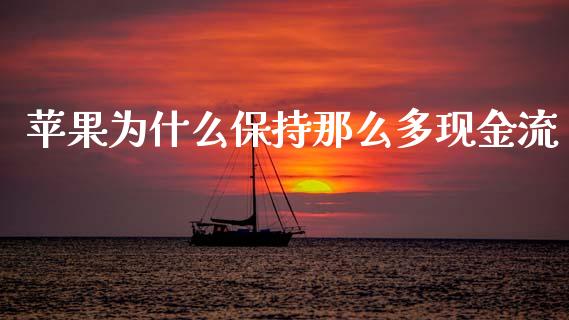 苹果为什么保持那么多现金流_https://m.letulww.com_期货交易软件_第1张