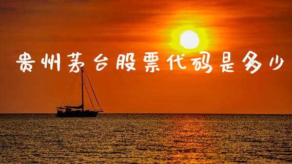 贵州茅台股票代码是多少_https://m.letulww.com_期货交易策略_第1张