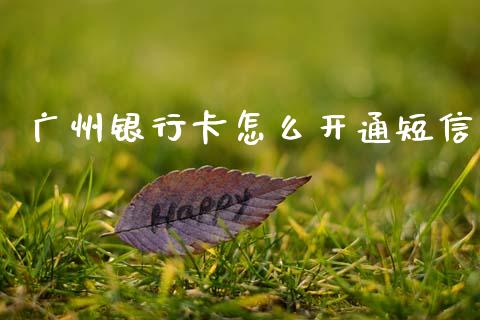 广州银行卡怎么开通短信_https://m.letulww.com_期货交易软件_第1张
