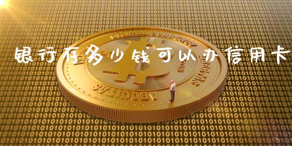 银行存多少钱可以办信用卡_https://m.letulww.com_期货开户保证金_第1张