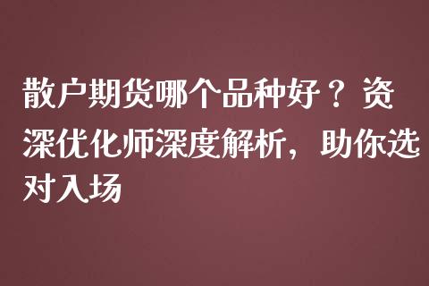 散户期货哪个品种好？ 资深优化师深度解析，助你选对入场_https://m.letulww.com_股指期货交易时间_第1张