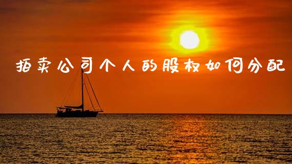 拍卖公司个人的股权如何分配_https://m.letulww.com_期货开户保证金_第1张
