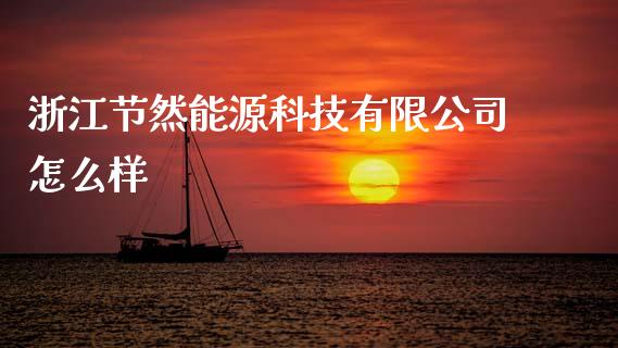 浙江节然能源科技有限公司怎么样_https://m.letulww.com_股指期货交易时间_第1张