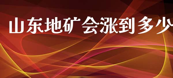 山东地矿会涨到多少_https://m.letulww.com_期货交易策略_第1张