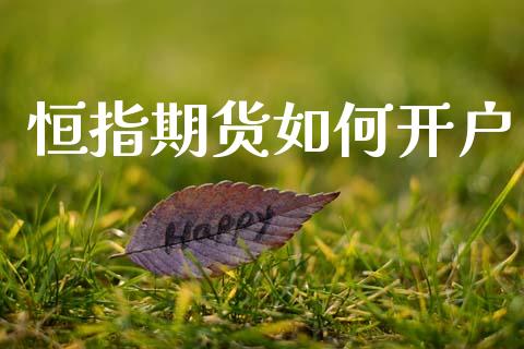 恒指期货如何开户_https://m.letulww.com_期货交易策略_第1张