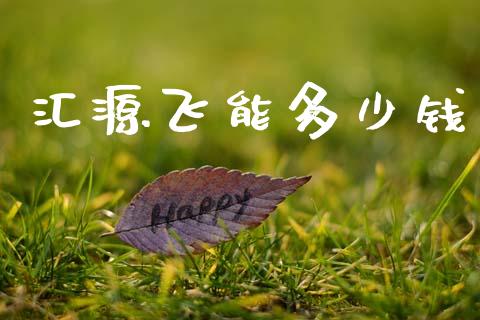 汇源飞能多少钱_https://m.letulww.com_期货开户保证金_第1张