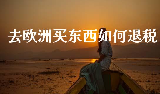 去欧洲买东西如何退税_https://m.letulww.com_期货开户保证金_第1张