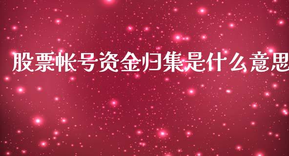股票帐号资金归集是什么意思_https://m.letulww.com_期货交易软件_第1张